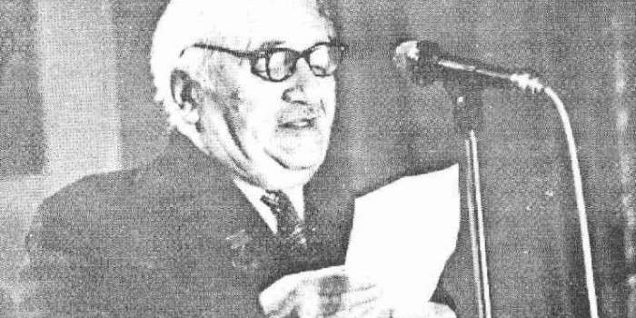 Борис Тен (Микола Васильович Хомичевський) виступає перед слухачами