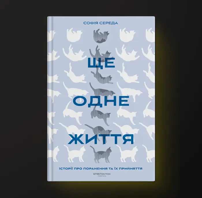 Book cover with cat silhouettes.